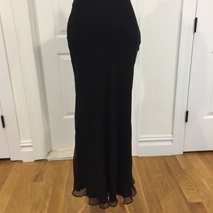 Henri Bendel Silk Chiffon Maxi Skirt. Size 4
